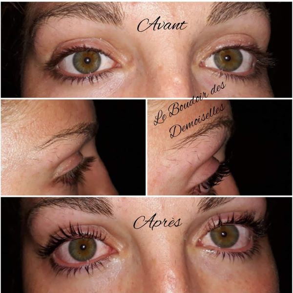 Cils rehaussements et teinture