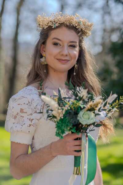 mariage coiffure Castres Clara boudoir des demoiselles